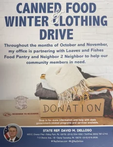 Canned Food and Winter clothing Drive