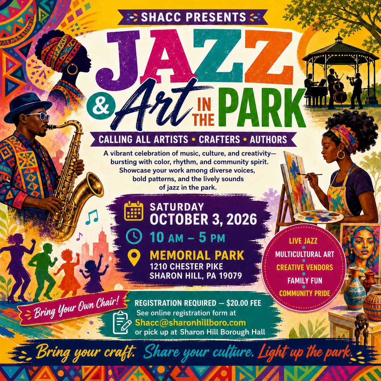 Jazz and art in the Park 2026