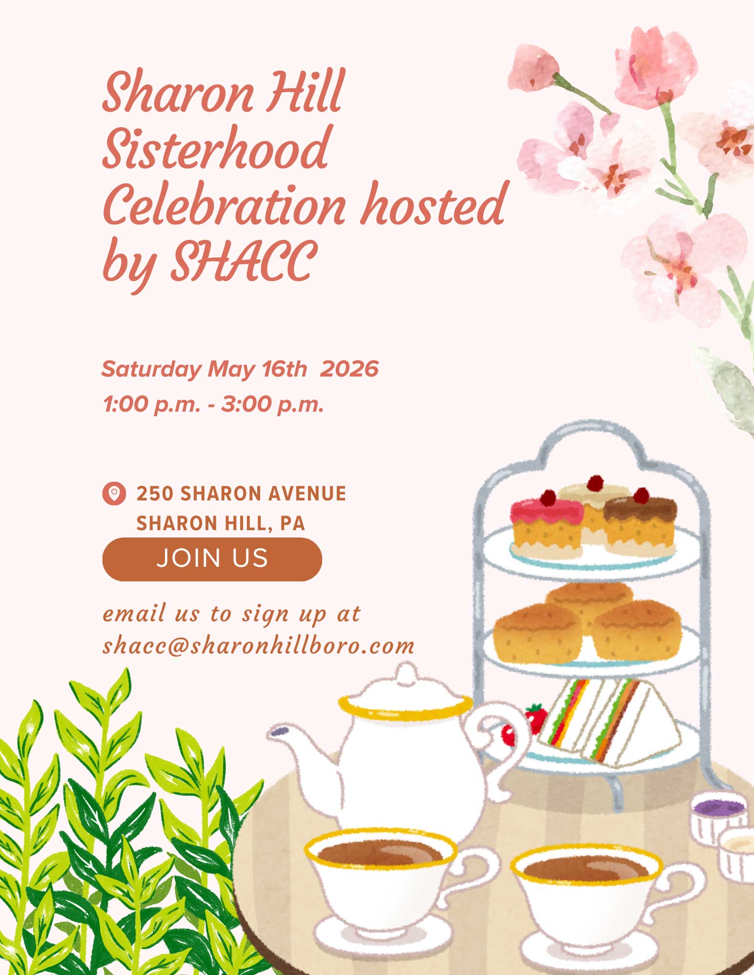 SHACC Flyer Sisterhood Celebration