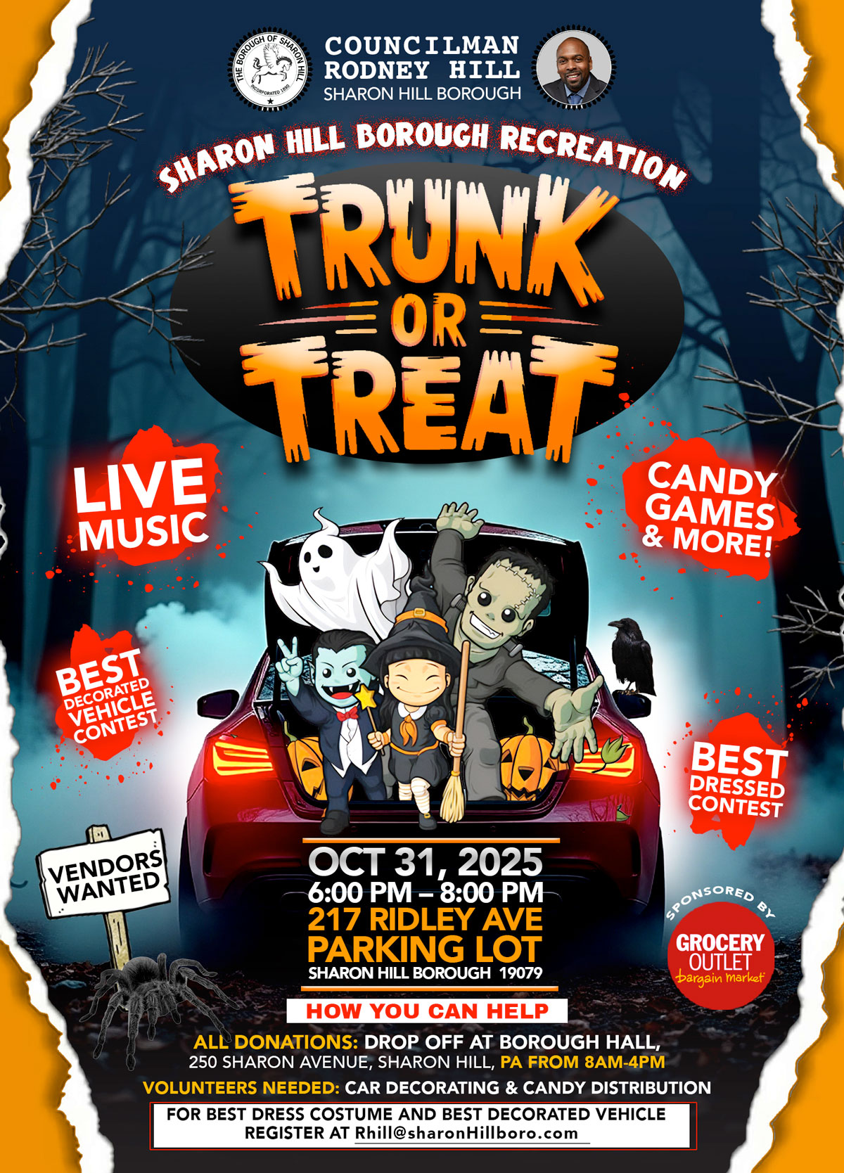 Sharon Hill Trunk or Treat 2025