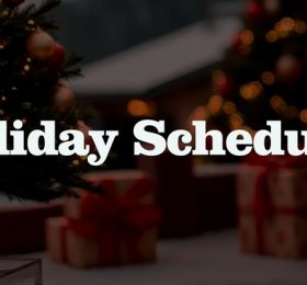 Holiday Schedule