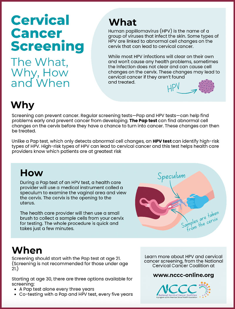 Cervical Cancer Flyer - click to download