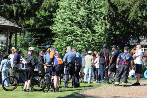 Riders at Memorial Park