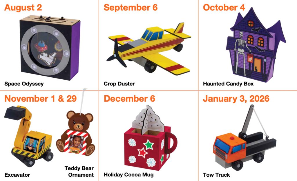 Home Depot Kids Projects 2025