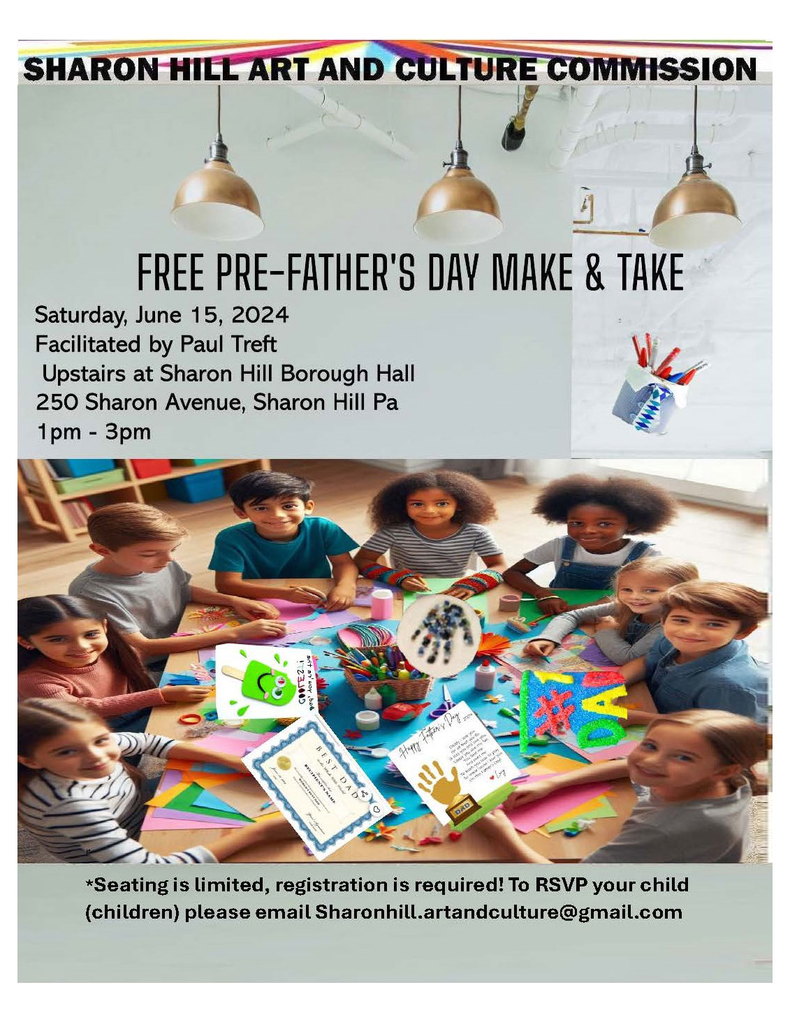Fathers Day Craft flyer