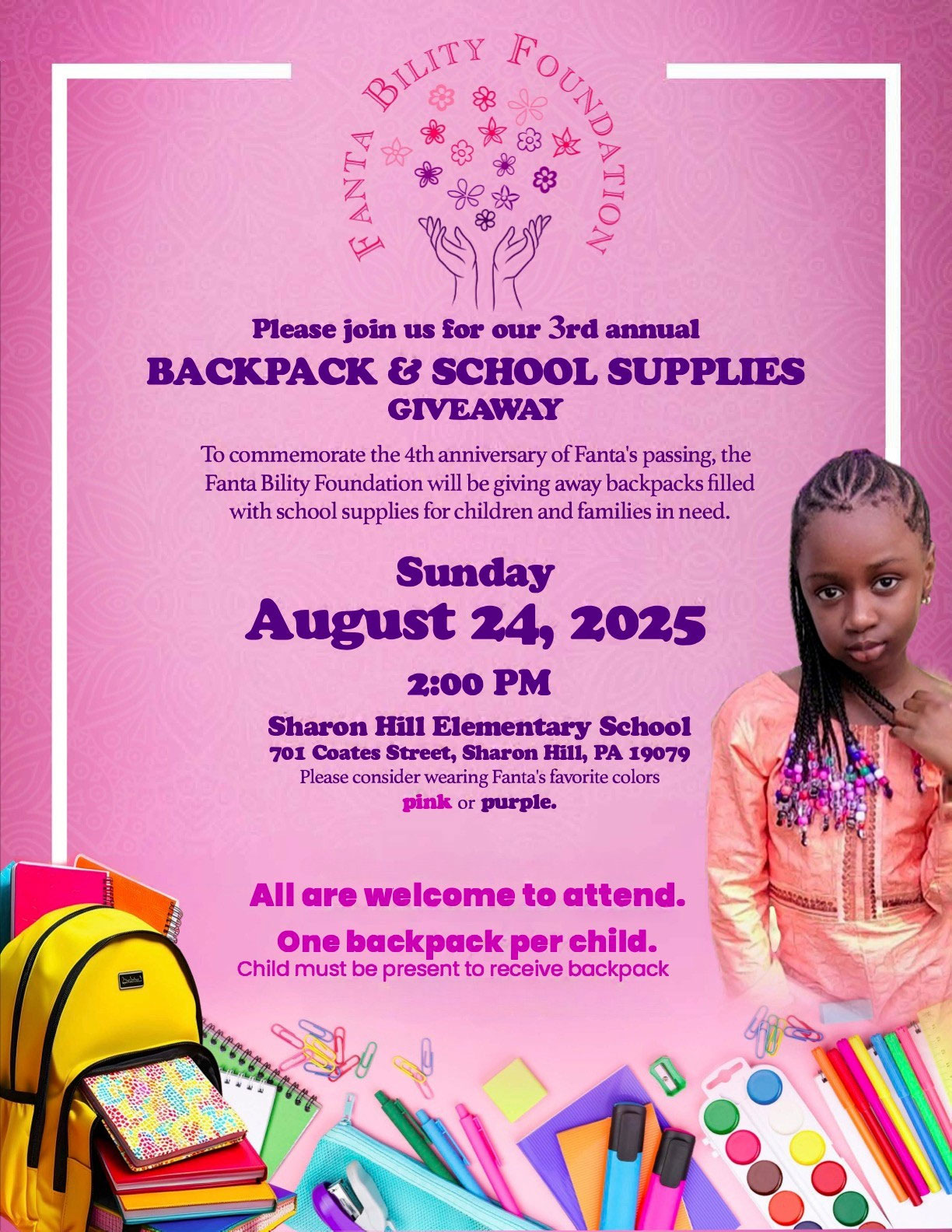 shbf Backpack Giveaway Saturday August 24th
