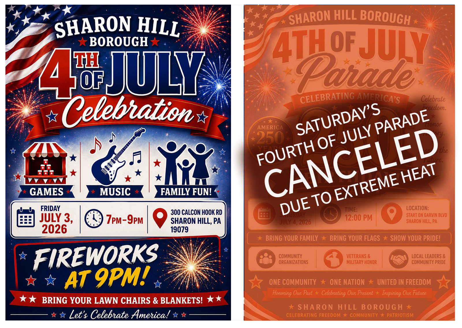 Fourth of July flyers - Updated