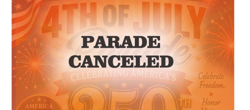Fourth of July Parade Canceled